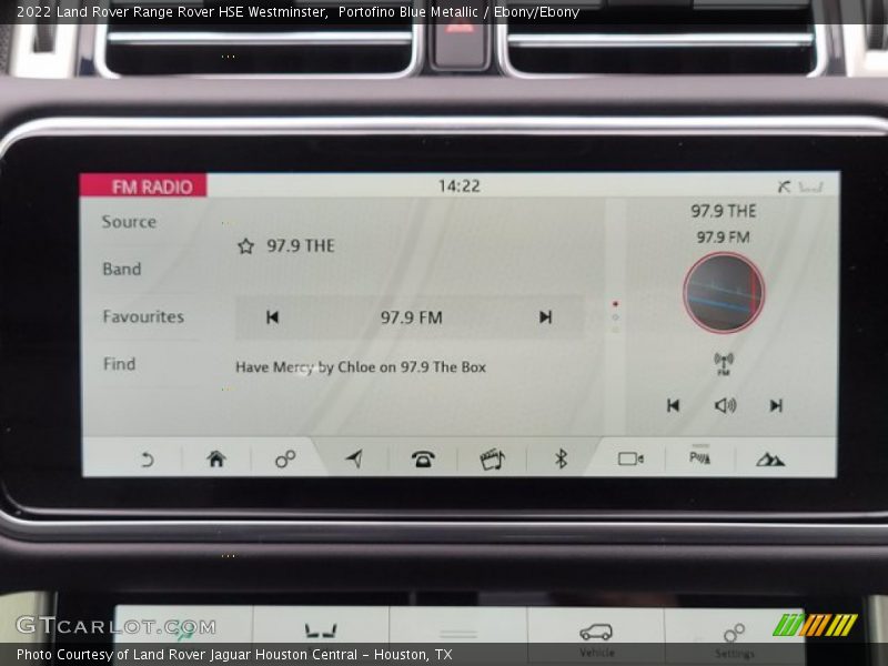 Portofino Blue Metallic / Ebony/Ebony 2022 Land Rover Range Rover HSE Westminster