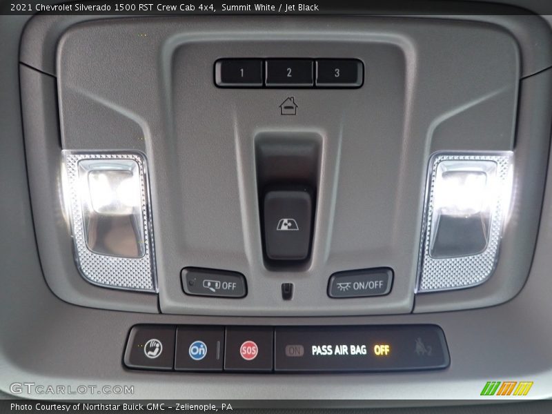 Summit White / Jet Black 2021 Chevrolet Silverado 1500 RST Crew Cab 4x4