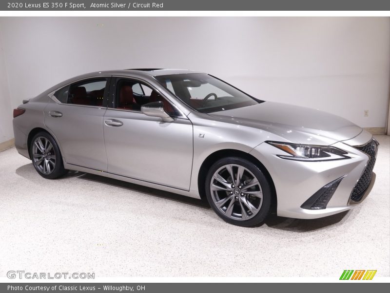Atomic Silver / Circuit Red 2020 Lexus ES 350 F Sport