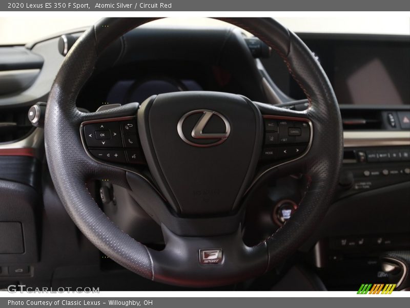 Atomic Silver / Circuit Red 2020 Lexus ES 350 F Sport