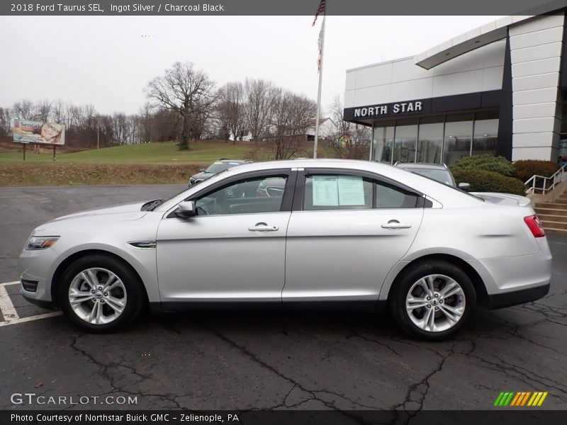 Ingot Silver / Charcoal Black 2018 Ford Taurus SEL