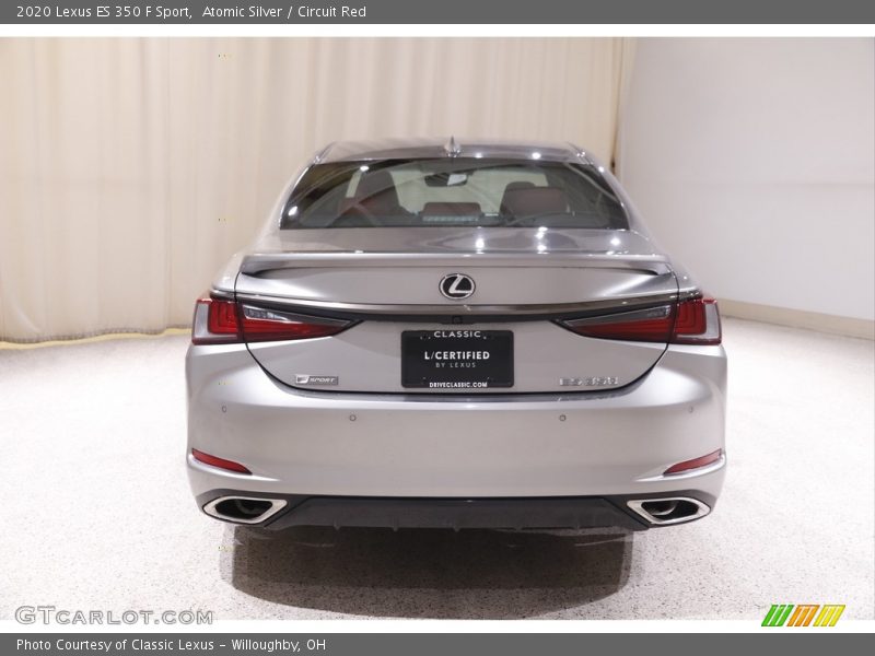 Atomic Silver / Circuit Red 2020 Lexus ES 350 F Sport
