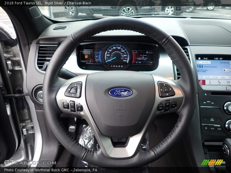 Ingot Silver / Charcoal Black 2018 Ford Taurus SEL
