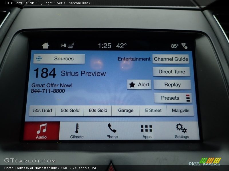 Ingot Silver / Charcoal Black 2018 Ford Taurus SEL