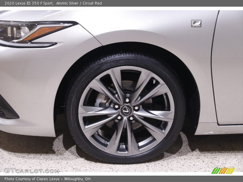 Atomic Silver / Circuit Red 2020 Lexus ES 350 F Sport