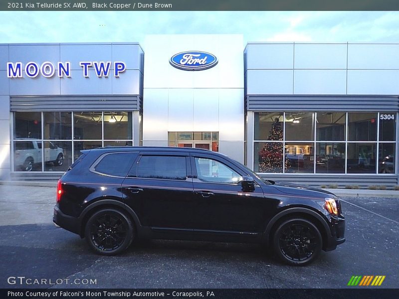 Black Copper / Dune Brown 2021 Kia Telluride SX AWD