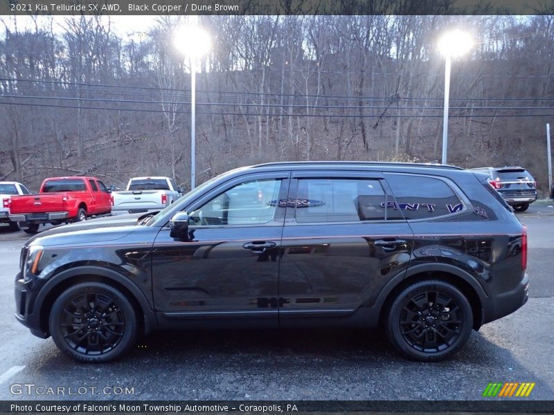 Black Copper / Dune Brown 2021 Kia Telluride SX AWD