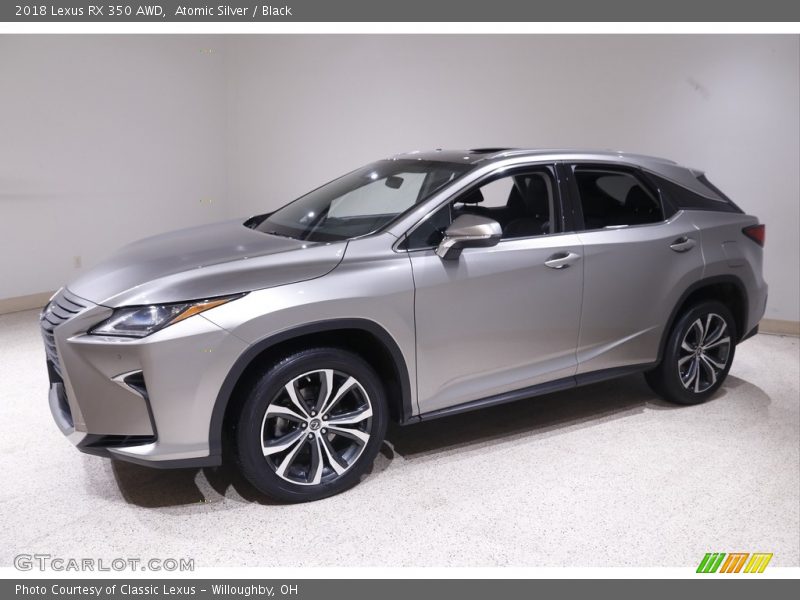 Atomic Silver / Black 2018 Lexus RX 350 AWD