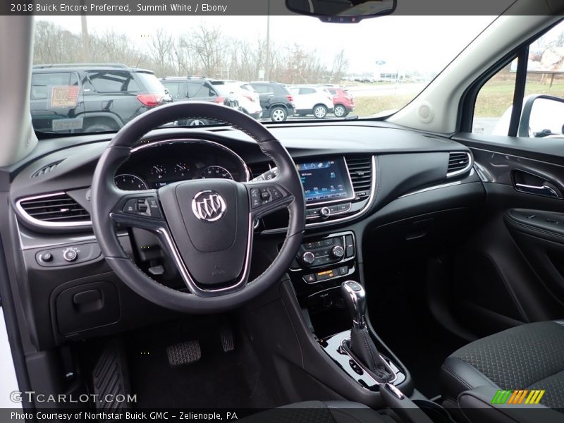 Summit White / Ebony 2018 Buick Encore Preferred