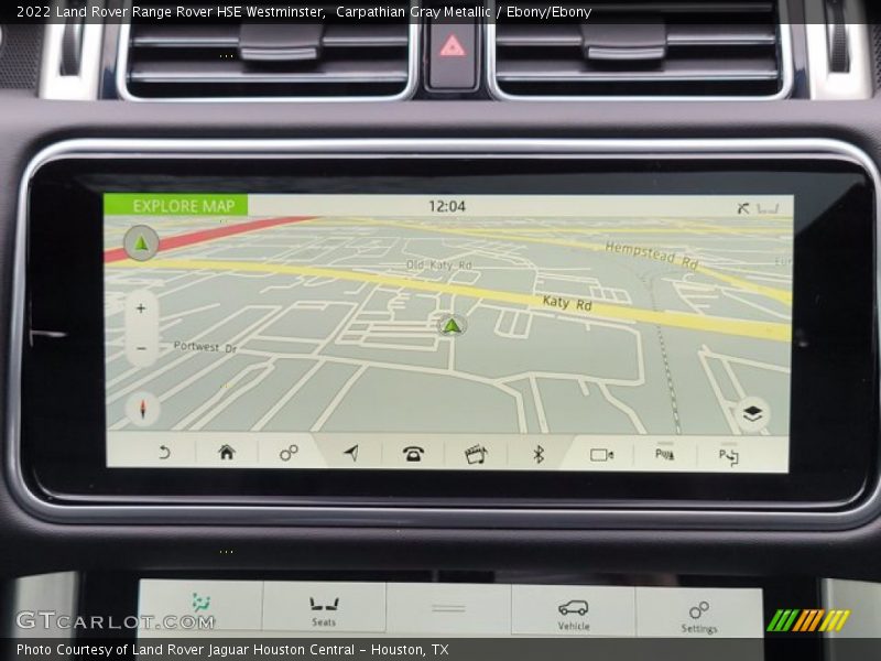 Navigation of 2022 Range Rover HSE Westminster