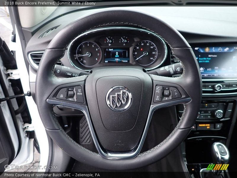 Summit White / Ebony 2018 Buick Encore Preferred