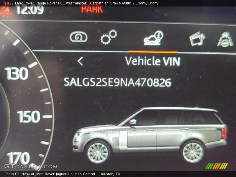 Carpathian Gray Metallic / Ebony/Ebony 2022 Land Rover Range Rover HSE Westminster