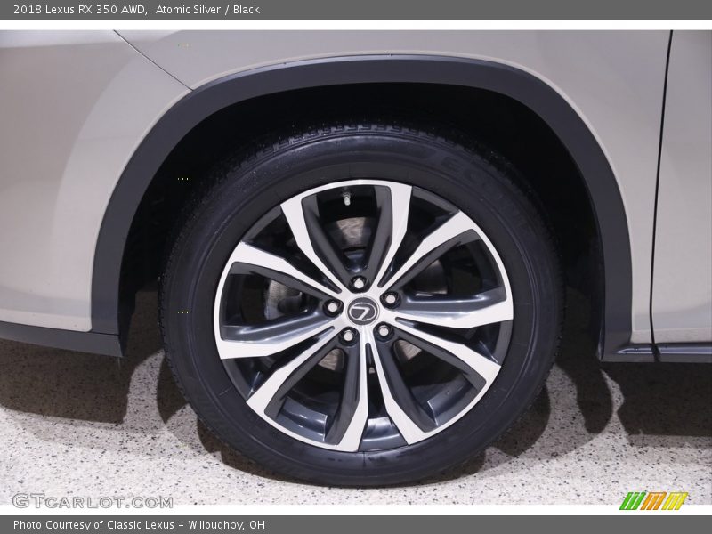 Atomic Silver / Black 2018 Lexus RX 350 AWD