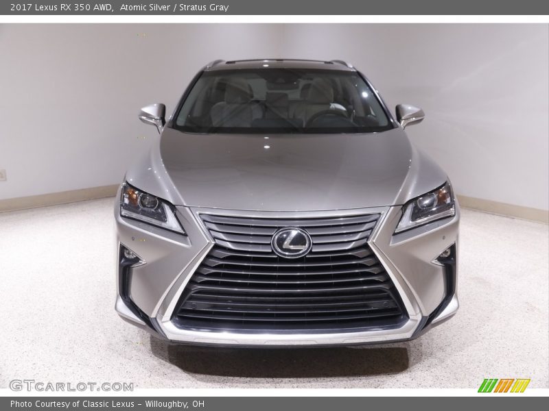 Atomic Silver / Stratus Gray 2017 Lexus RX 350 AWD