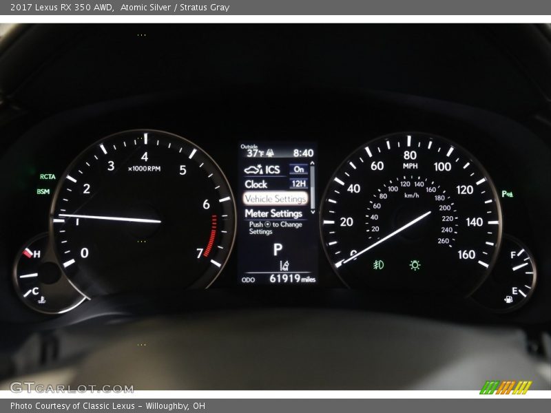 Atomic Silver / Stratus Gray 2017 Lexus RX 350 AWD