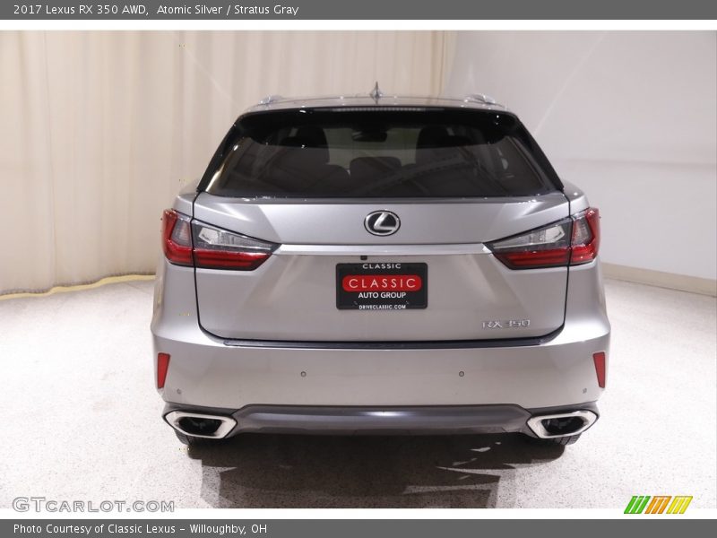 Atomic Silver / Stratus Gray 2017 Lexus RX 350 AWD