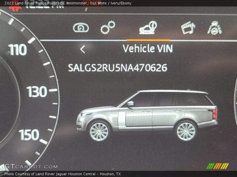 Fuji White / Ivory/Ebony 2022 Land Rover Range Rover HSE Westminster