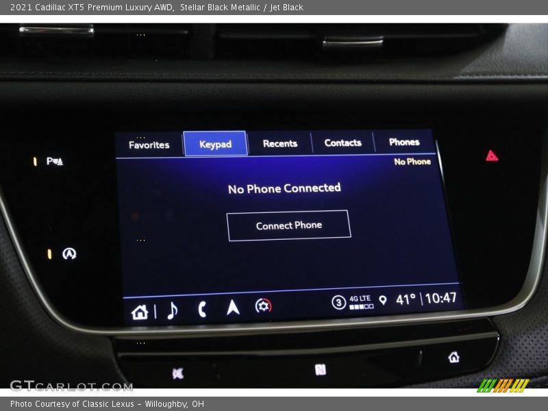Stellar Black Metallic / Jet Black 2021 Cadillac XT5 Premium Luxury AWD