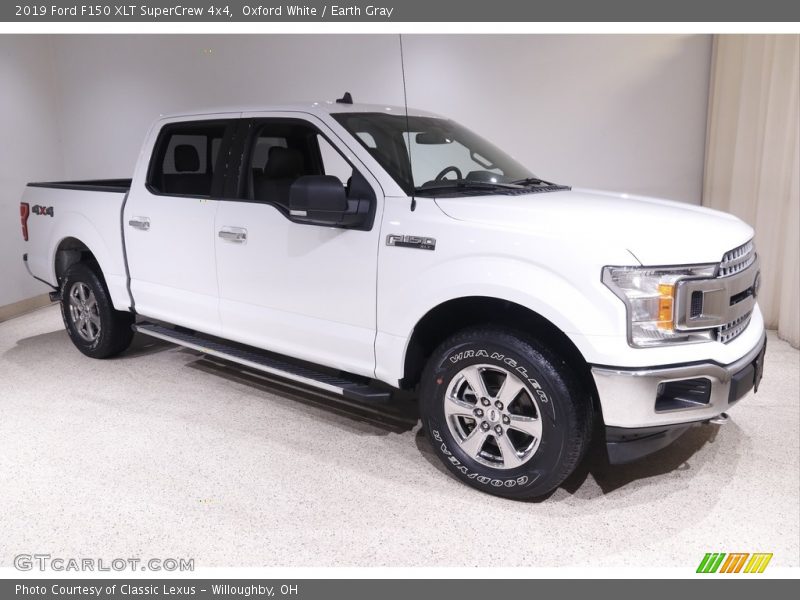 Oxford White / Earth Gray 2019 Ford F150 XLT SuperCrew 4x4