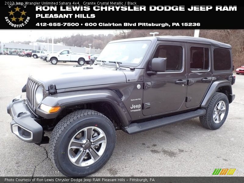 Granite Crystal Metallic / Black 2022 Jeep Wrangler Unlimited Sahara 4x4