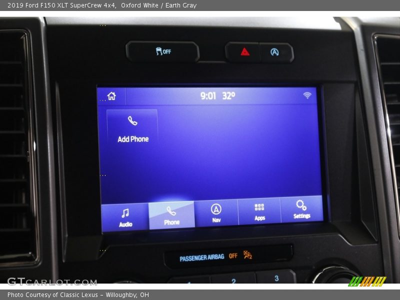 Oxford White / Earth Gray 2019 Ford F150 XLT SuperCrew 4x4