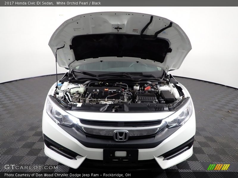White Orchid Pearl / Black 2017 Honda Civic EX Sedan