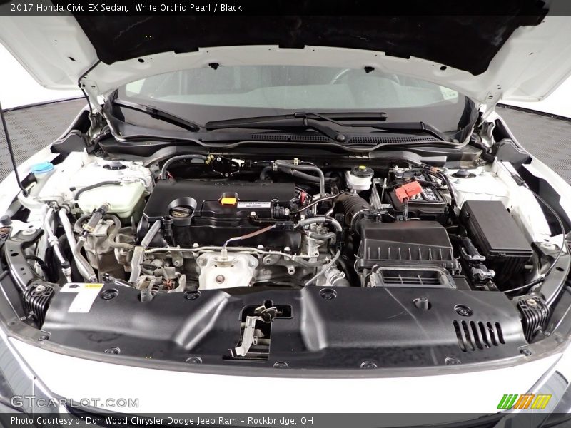 White Orchid Pearl / Black 2017 Honda Civic EX Sedan