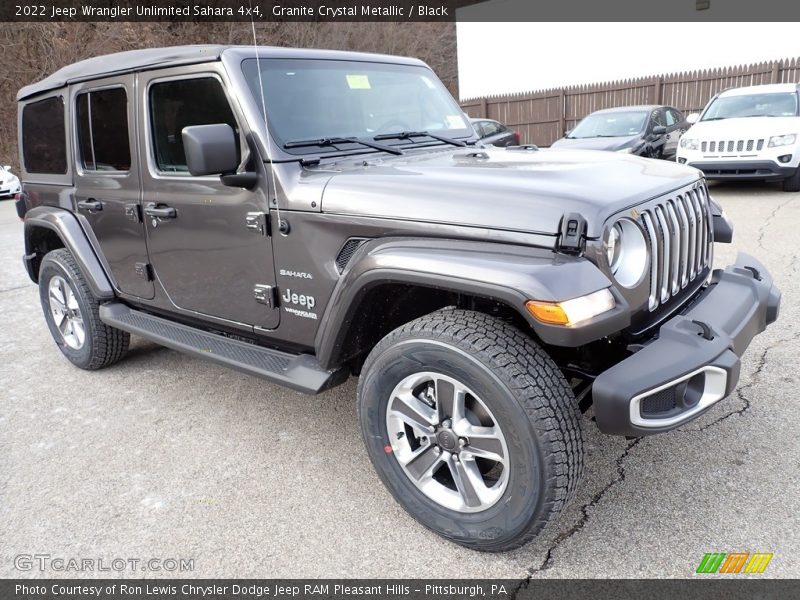 Front 3/4 View of 2022 Wrangler Unlimited Sahara 4x4