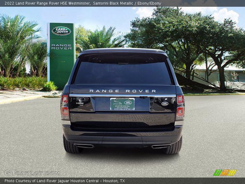 Santorini Black Metallic / Ebony/Ebony 2022 Land Rover Range Rover HSE Westminster