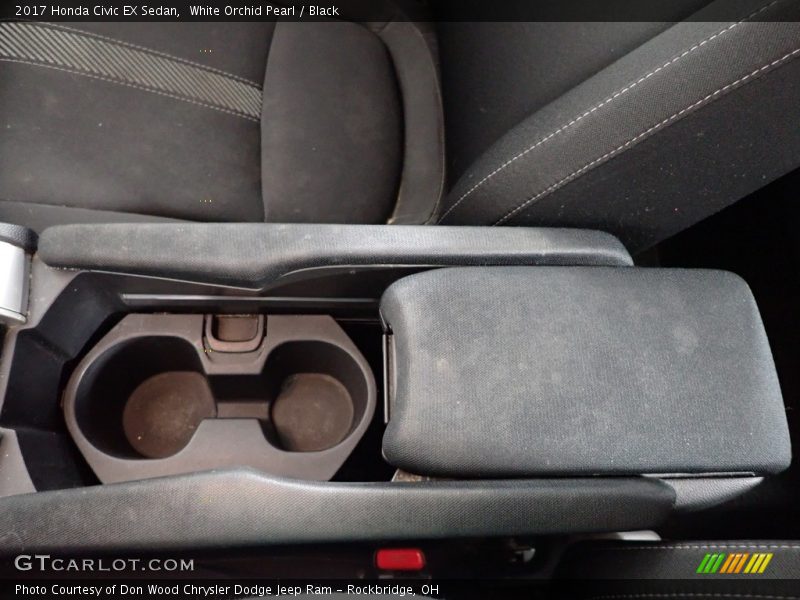 White Orchid Pearl / Black 2017 Honda Civic EX Sedan