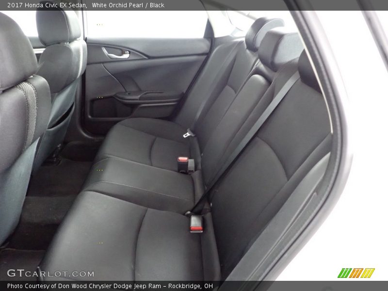 White Orchid Pearl / Black 2017 Honda Civic EX Sedan