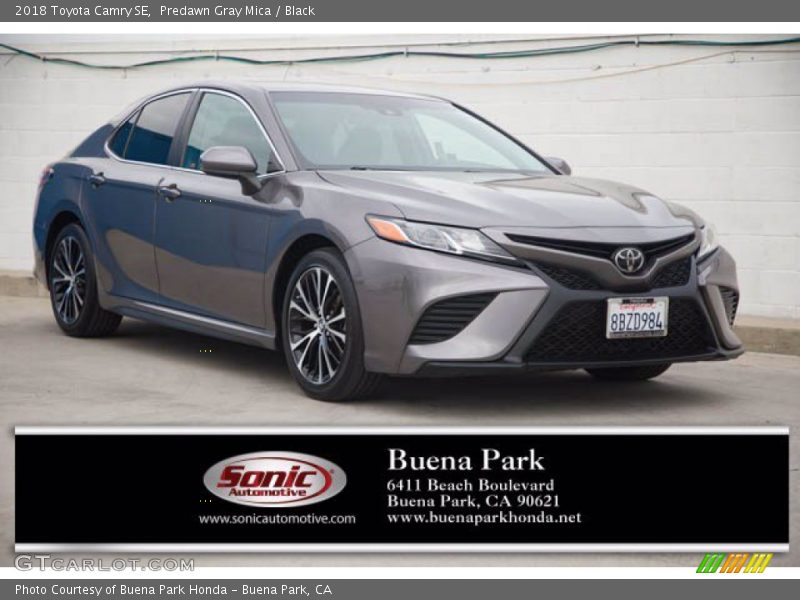 Predawn Gray Mica / Black 2018 Toyota Camry SE
