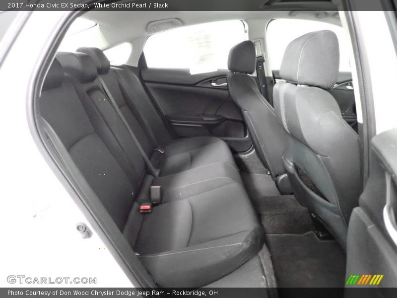 White Orchid Pearl / Black 2017 Honda Civic EX Sedan