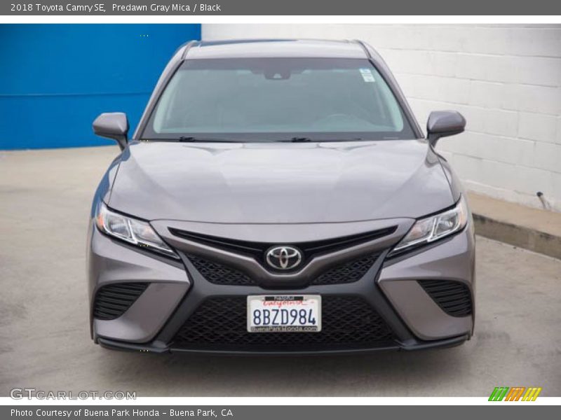 Predawn Gray Mica / Black 2018 Toyota Camry SE