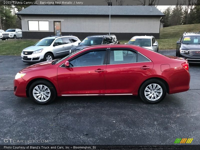 Barcelona Red Metallic / Ivory 2013 Toyota Camry LE