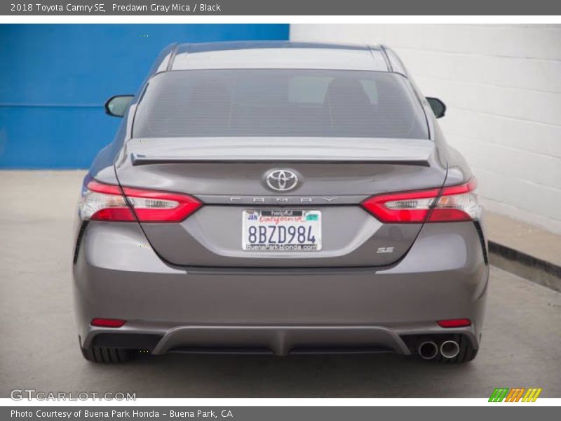 Predawn Gray Mica / Black 2018 Toyota Camry SE