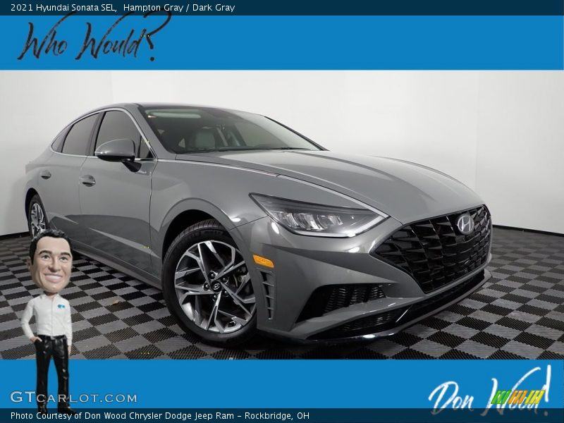 Hampton Gray / Dark Gray 2021 Hyundai Sonata SEL