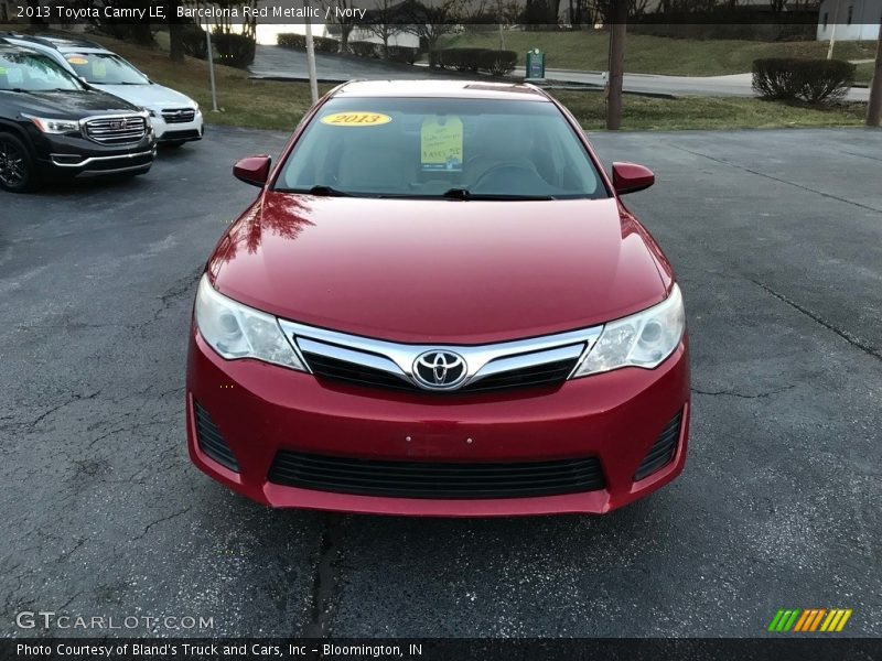 Barcelona Red Metallic / Ivory 2013 Toyota Camry LE