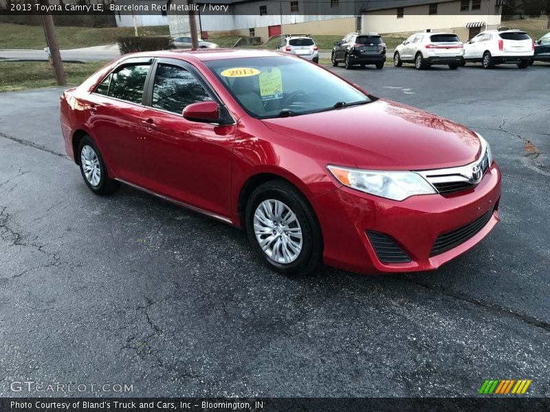 Barcelona Red Metallic / Ivory 2013 Toyota Camry LE
