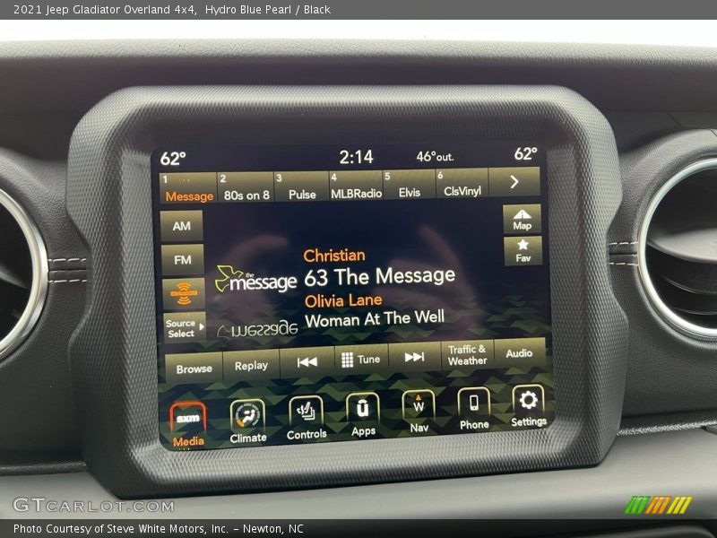 Hydro Blue Pearl / Black 2021 Jeep Gladiator Overland 4x4