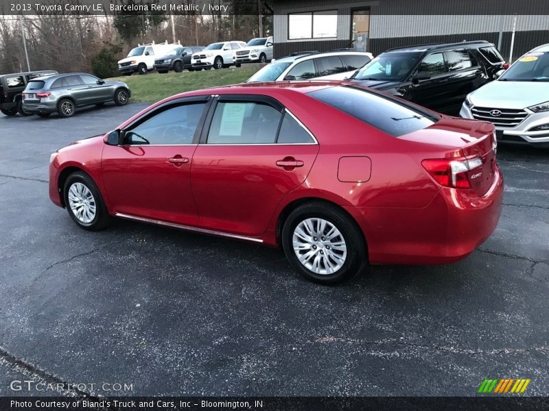 Barcelona Red Metallic / Ivory 2013 Toyota Camry LE