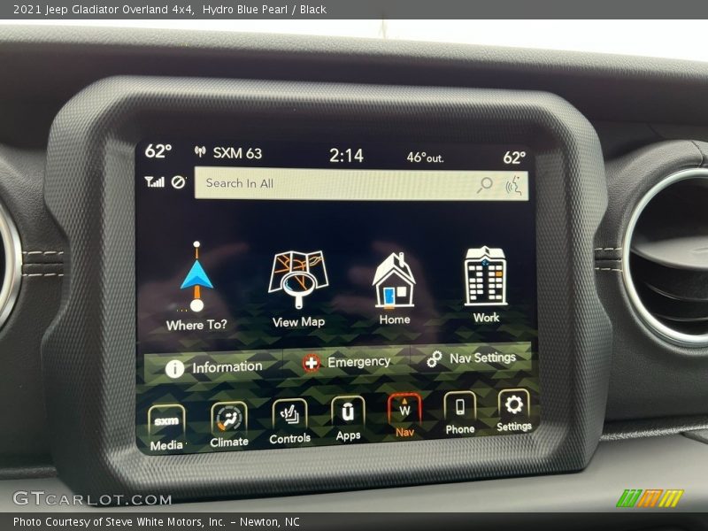 Hydro Blue Pearl / Black 2021 Jeep Gladiator Overland 4x4