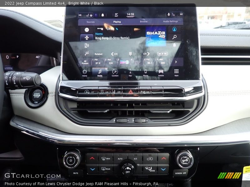 Bright White / Black 2022 Jeep Compass Limited 4x4