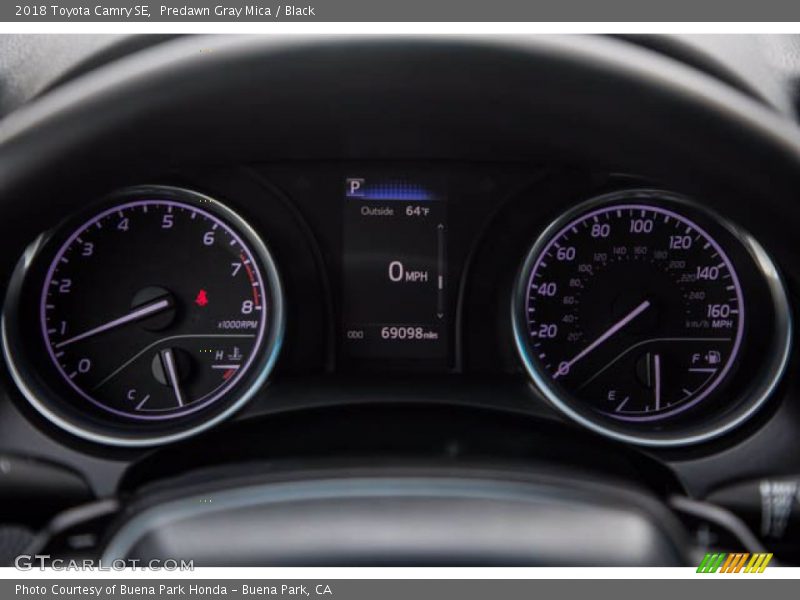 Predawn Gray Mica / Black 2018 Toyota Camry SE