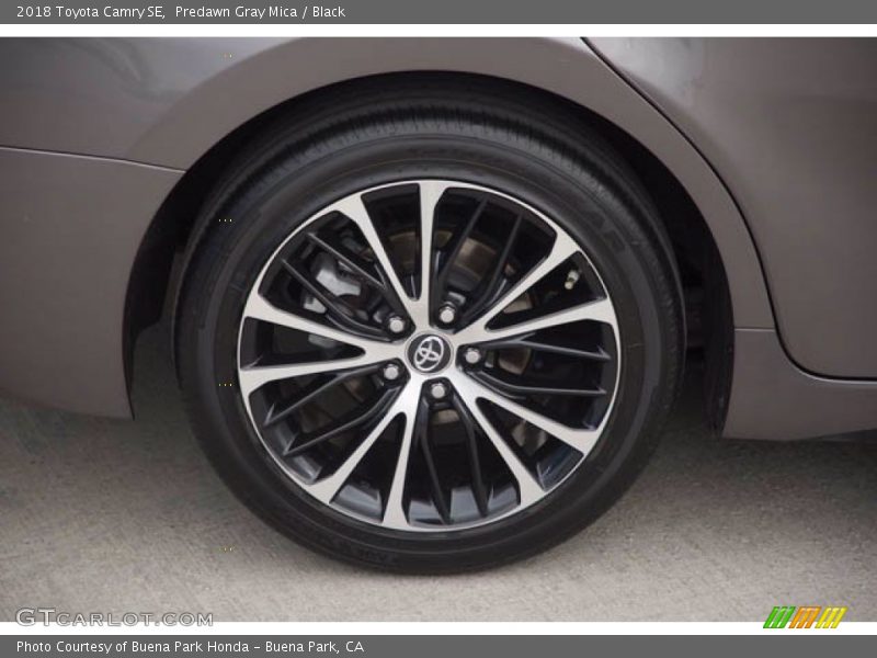 Predawn Gray Mica / Black 2018 Toyota Camry SE