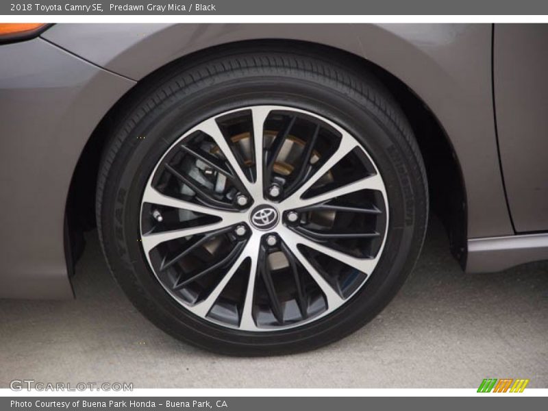 Predawn Gray Mica / Black 2018 Toyota Camry SE