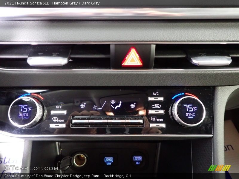 Hampton Gray / Dark Gray 2021 Hyundai Sonata SEL
