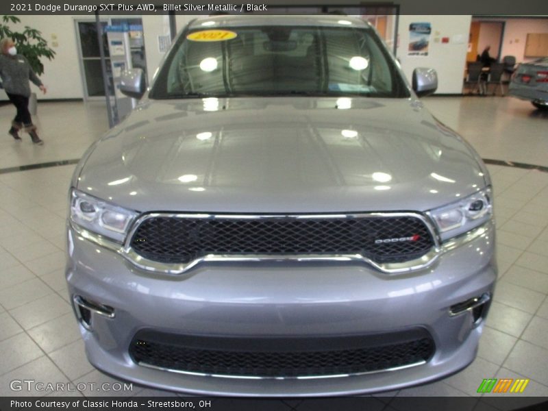 Billet Silver Metallic / Black 2021 Dodge Durango SXT Plus AWD