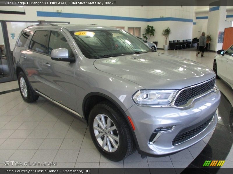 Billet Silver Metallic / Black 2021 Dodge Durango SXT Plus AWD