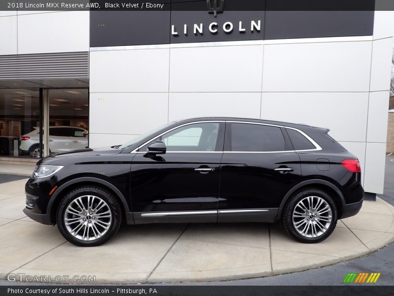 Black Velvet / Ebony 2018 Lincoln MKX Reserve AWD